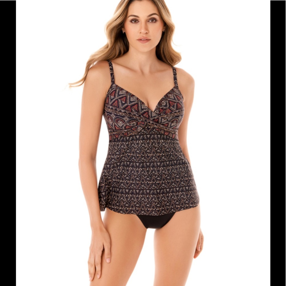 NWT Miraclesuit Myra Underwire Bra Tankini Top